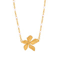 Flower Charms Chain Necklace New Arrival Oil Drip Clavicle Women Necklace Gold Plated Dropship Jewelry Suppliers