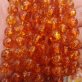 Wholesale Size 4mm-12mm Round Yellow Red Amber Bead Gemstone Loose Beads Strand for Jewelry Making