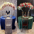 SPR  Iron Adjustable Custom Flower Wall Panel Event Stage Portable Party Wedding Round Backdrop Stand