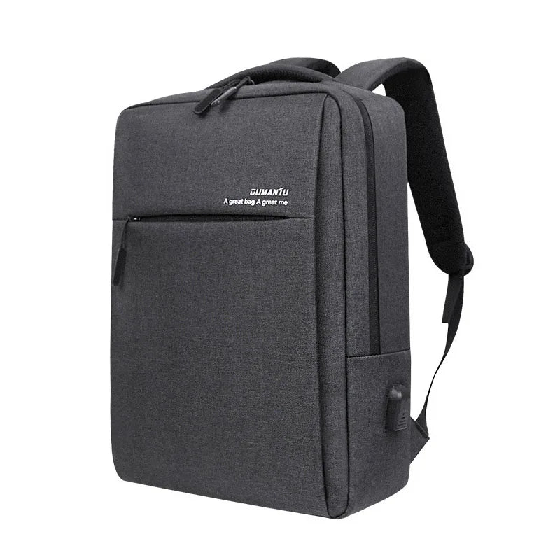 Laptop Backpack 15.6 Inch Business Durable Travel Waterproof Polyester with USB Charging Port College School Computer Bag