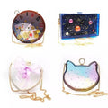 YS Custom Heart Shaker Bag Silicone Molds DIY Clear Clutch Handbag Cat Handmade Epoxy Resin Craft Women Bags Round Mould Tools