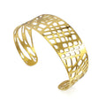 Elegant Classic Narrow Cuff Bangles Bracelets 25mm Gold Bracelet Luxury Jewelry for Simple Opening Bangles Accessories