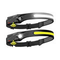 LED Headlamp for Adults 230Â° Wide Beam Motion Sensor Rechargeable Lithium Ion Battery for Camping Outdoor Activities