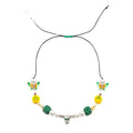 Craft Wolf Trendy Handmade Wholesale Hot Selling Christmas element Dice Pearl butterfly Skull Necklace Green Necklace Factory