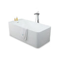 Modern Freestanding Acrylic White Eco-Friendly High Quality Bathroom Baby Bath Tub Soaking Shower KMRY KB-8016