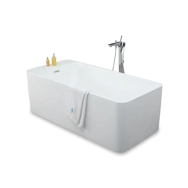 Modern Freestanding Acrylic White Eco-Friendly High Quality Bathroom Baby Bath Tub Soaking Shower KMRY KB-8016