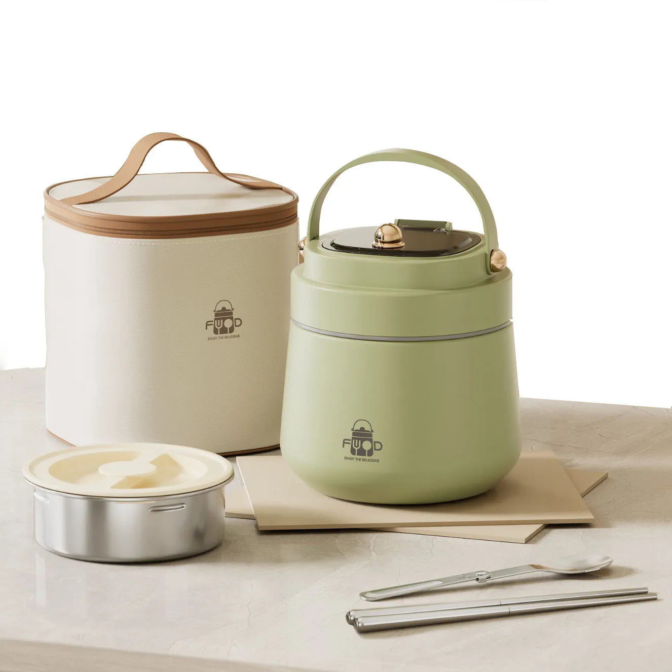 Soup Breakfast Cup Vacuum Insulated Soup Pot Thermal Food Jar Portable Food Containers Bento Lunch Boxes Stainless Steel Metal
