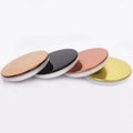 Hot Selling Metal Cover Electroplating Stainless Steel Mirror Storage Jar sealed Lid Glass Candle Jar with Lid