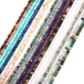 Natural Gemstone Stone Faceted Stone Beads Loose Natural 2mm 3mm  4mm Necklace Jewelry Making Crystal Beads for Jewelry Making