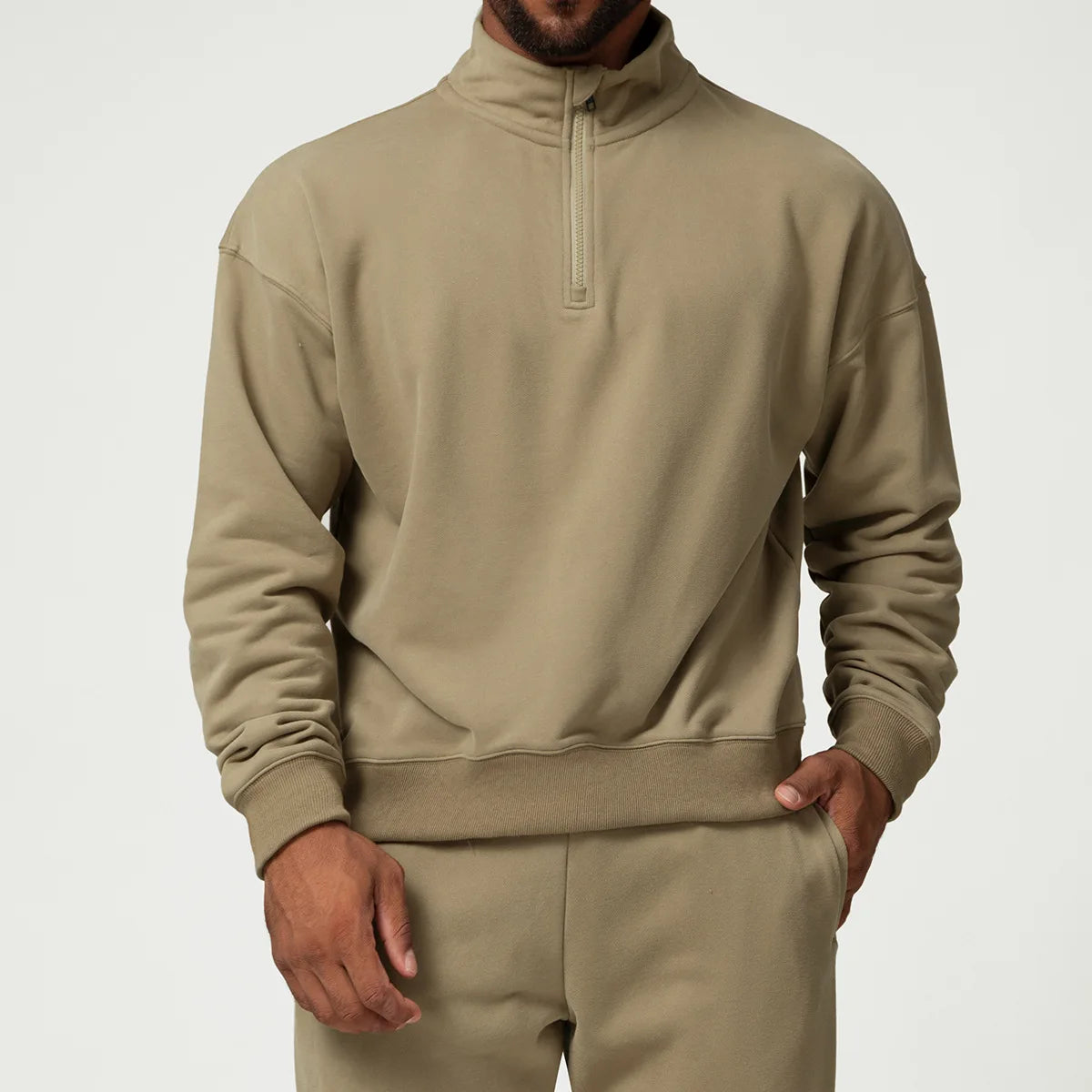 Winter Fashion Tracksuit Men's Stitching Plus Size Hoodie Pullover Hoodies Set