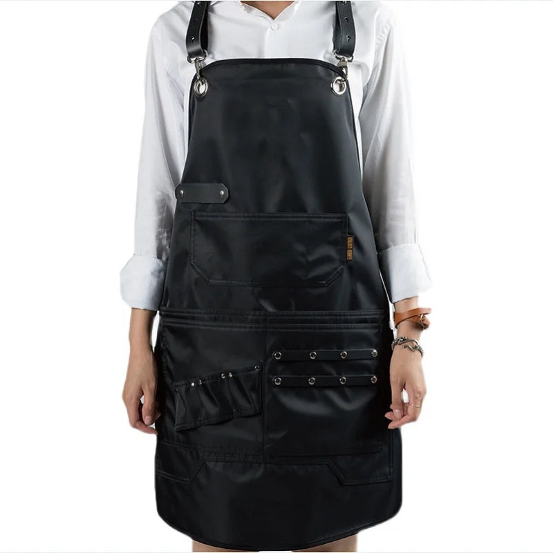Waterproof Barber Shop Restaurant Baking Beauty Salon Painting House Kitchen Accessories Cleaning Tools Uniform Pocket Apron
