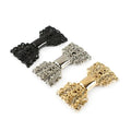 Deepeel BF763 38*20mm Luggage Handbag Hardware Accessories Alloy Bow-knot Clasps Decor Handmade LOGO Buckles Bag Labels Tag
