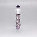 2026 In Stock 10ml Precious Stones Essential Oil Gemstone Ball Transparent Custom Colorful Glass Roller Bottles