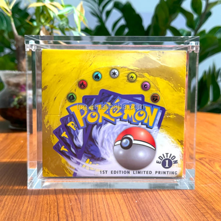 TCG Hot Sale Pokemon Booster Box 1st Edition Acrylic Case Pokemon Cards Lost Origin Booster Box Display Case for Booster Box