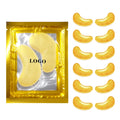 Custom Eye Mask Patches Gold Gel Under Eye Mask - Travel Essentials Collagen Crystal Eye Mask for Hydrating Firming Care MegaBDM