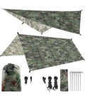 Woqi Outdoor Waterproof Camping Tarp Shelter  Lightweight Ripstop Nylon Picnic Mat for Camping Hiking Backpacking