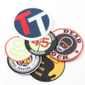Recycled Thread Embroidered Patches Eco-friendly Polyester Fabric Embroidery Parches for Sportswear