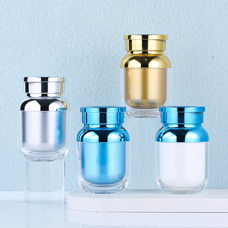 100 ML Gold Silver Blue Purple Bottle Tablet Bottle Labels in Stock Customizable Source Manufacturer