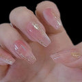New Style Fashion 24pcs Press on Nails Luxury Coffin Nails Custom Ballerina False Nails