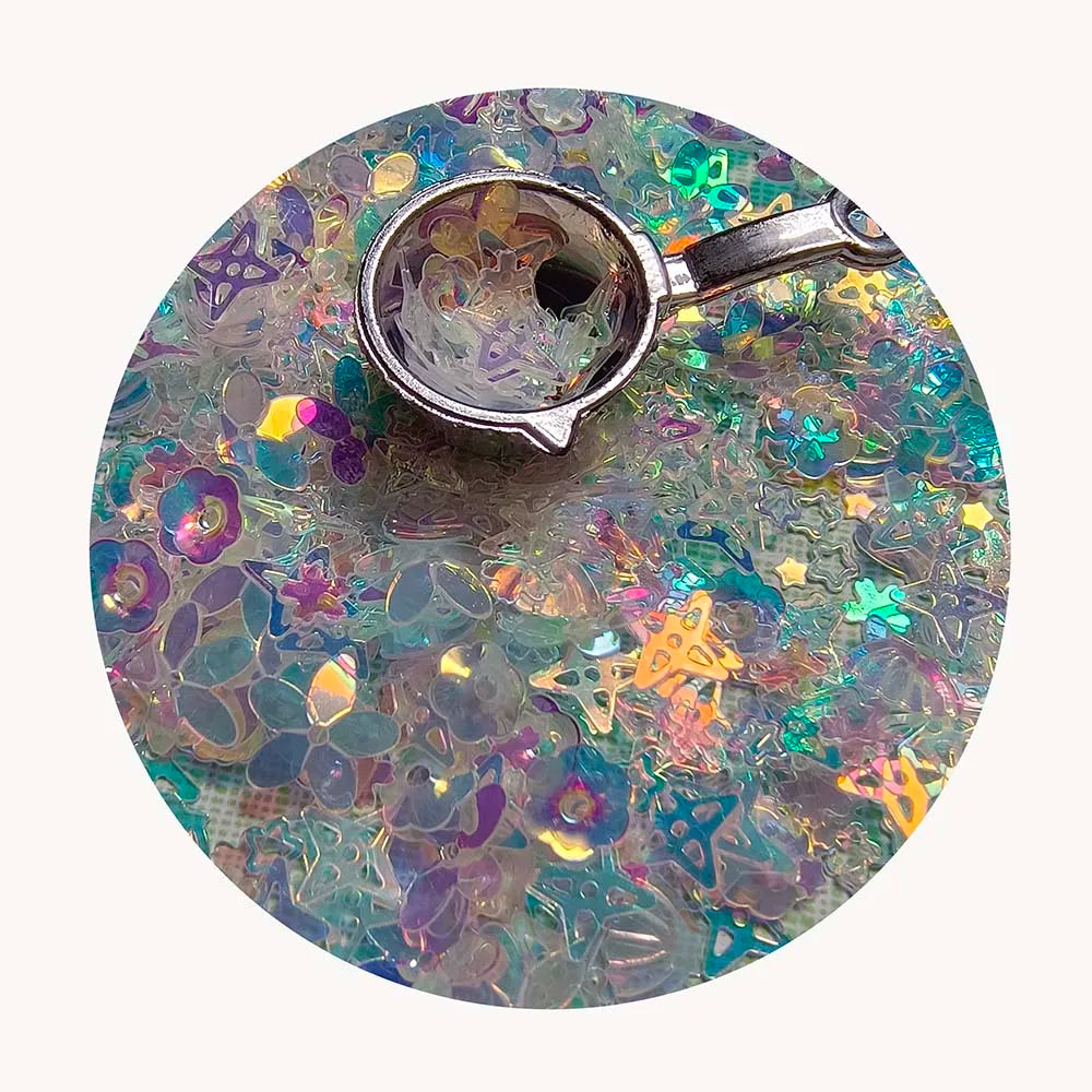 Assorted Shiny Color Sequins & Spangles Flowers Star Shell Glitters Confetti for Embellishment Arts Crafts DIY Supplies