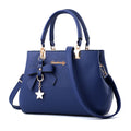 Bow Pendent Women's Shoulder Bag Solid Colour Female Simple Crossbody Bags Handle Clutch Ladies Commute Tote Purse Handbag