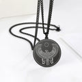 Egyptian Goddess Pendant Necklaces Gold Color Magic Wing Chains Kabbalah Amulet Solomon Necklace Stainless Steel Men Jewelry