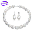 FEIRUN 15*20mm Baroque AA Manufacturer Wholesale Silver Jewelry 925 Sterling Pearl Mounting