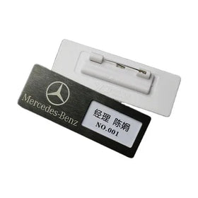 Wholesale Reusable Durable Acrylic Name Tag Blank Insert Card with Safety Pin for All Industries Customized Printing