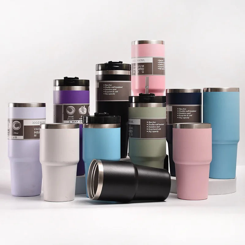 Personalized Hot Selling Custom   20oz 30oz Stainless Steel Tumbler Vacuum Insulated Water Bottle Travel Coffee Mug