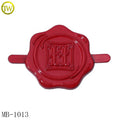 Custom Designer Backpack logo Plates Red Enamel Letter Labels Zinc Alloy Wallet Hardware Metal Tags for Tote Bags