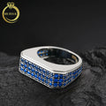 Stunning Vintage Brass Women's Rings 5A 8A Cubic Zirconia Silver Plated Fine Fashion Jewelry Wedding Rings