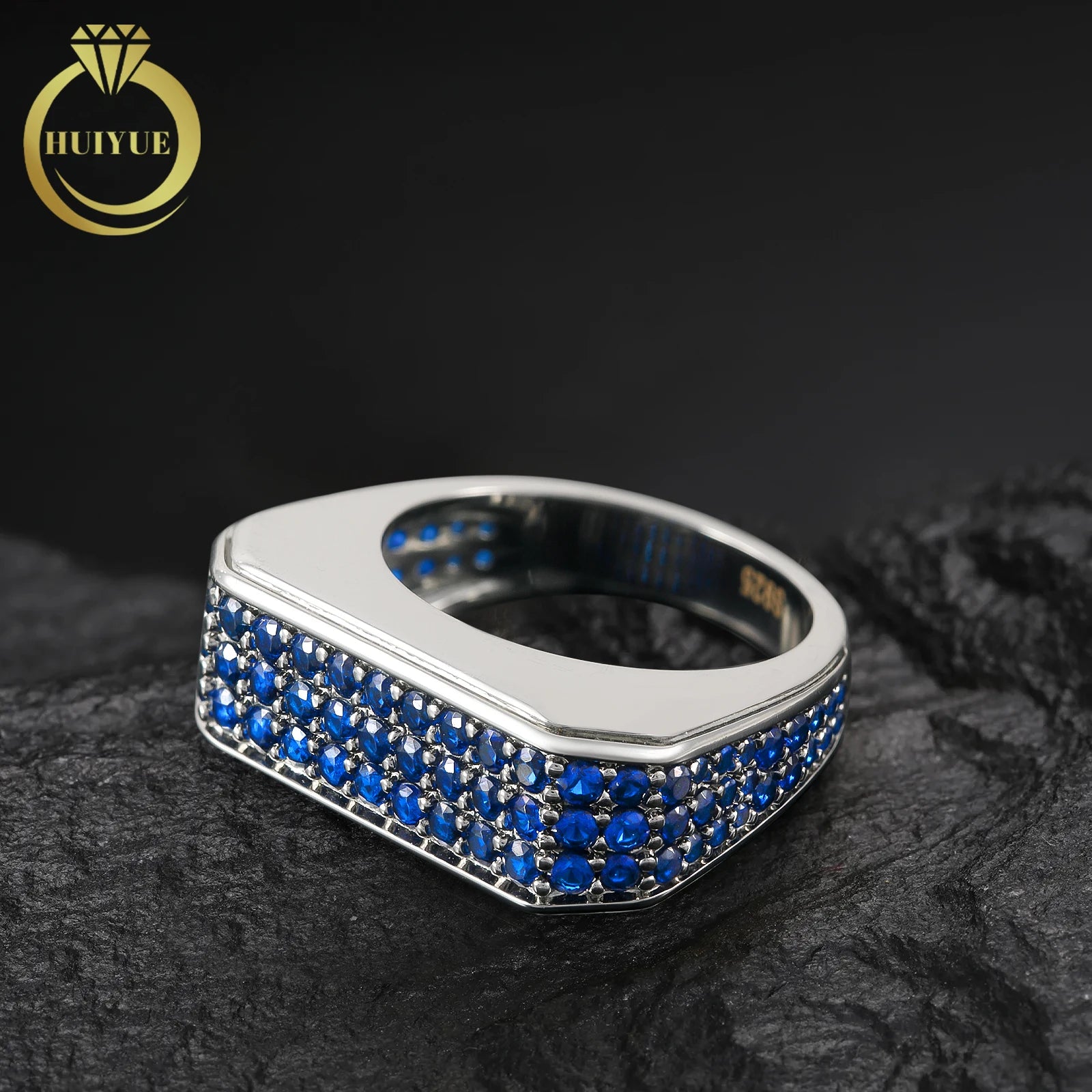 Stunning Vintage Brass Women's Rings 5A 8A Cubic Zirconia Silver Plated Fine Fashion Jewelry Wedding Rings
