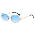 2025 Frameless Trimming Fashion Sunglasses Female 2021 New Street Style Ins Trendy Sun Glasses for Women Men Eyewear UV400