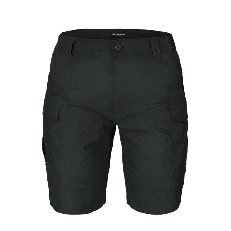 IDOGEAR Summer Black Elastic Camo Shorts Men Shorts Sports Duty Pants Tactical Cargo Shorts