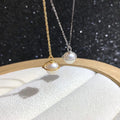 P356 8-9mm DIY Natural  Freshwater Pearl Charm Pendant Necklace Chain Accessory 925 Sterling Silver Jewelry for Women