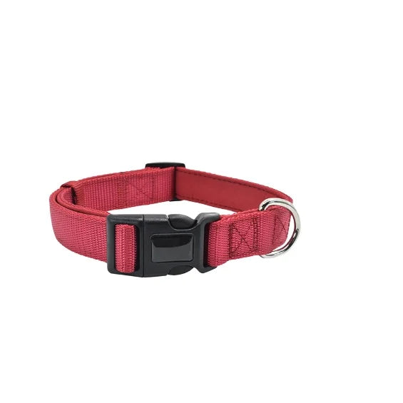 Premium Heavy Duty Non Slip Nylon Webbing Tactical Pet Collar with Adjustable Plastic Buckle D Ring for Dogs