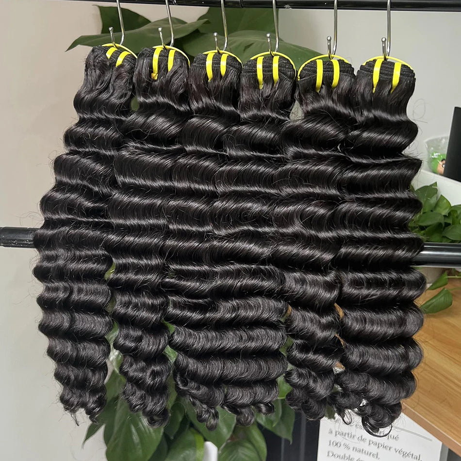 Yiwigs 10-30 Inches Virgin Natural Vietnamese Virgin Human Hair Vendor Deep Wave Bundles