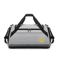 Custom Logo Fashion Oxford Zipper Travel Fitness Backpack Shoes Compartment Portable Waterproof Sport Duffel Bags for Unisex
