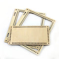 Deepeel RM069 DIY Knitting Handbag Crochet Fashion Wood Box Piece Making Accessories Wooden Bags Bottom
