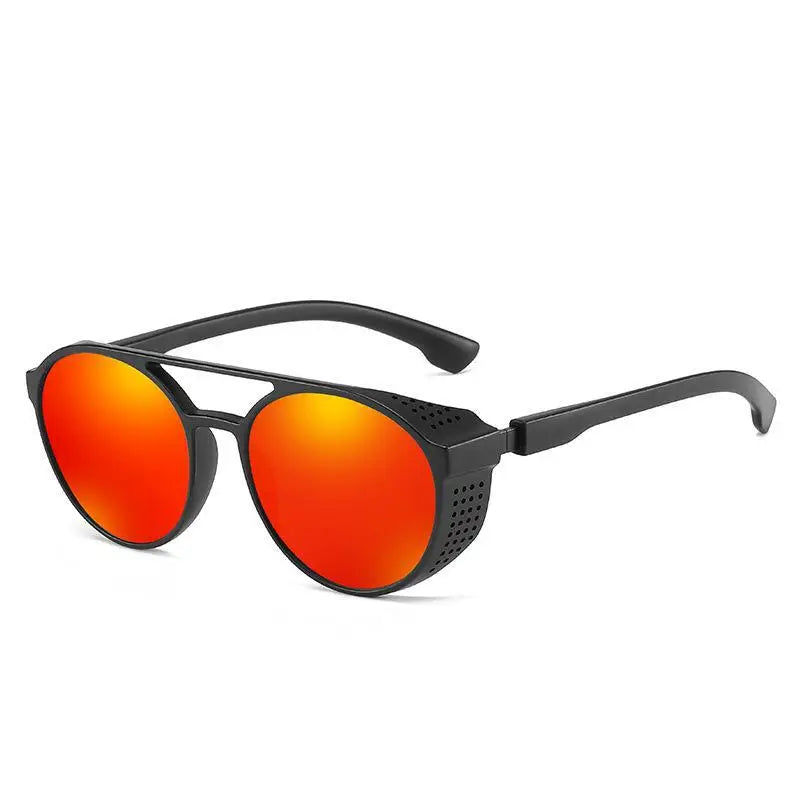 Kenbo Unisex Sunglasses Steampunk Gothic Retro Style Round White PC Frame Sun Glasses Fashionable Eyewear