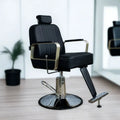 Black Beauty Barber Chairs Hair Makeup Chair Salon Styling Chair with Headrest