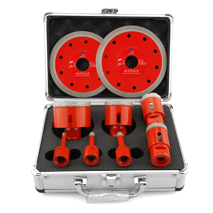 M14 Diamond Drill Bit Set Vacuum Brazed High Speed Steel Tile Hole Saw Core Drill Bit Diamond Tools Cutting Bit
