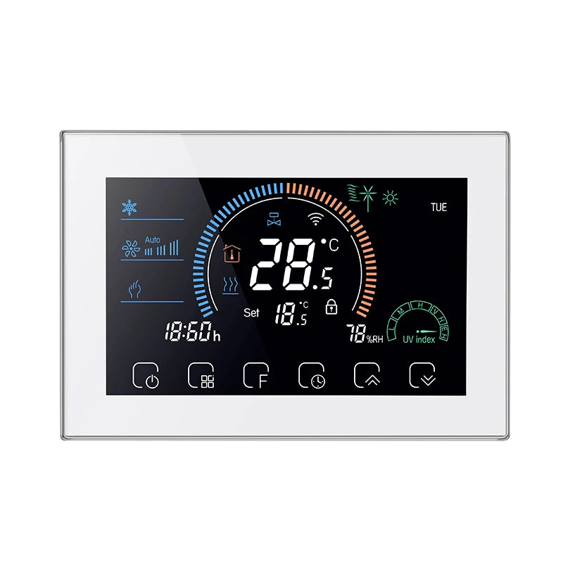 Beca BAC-8000 Smart Wifi Thermostat Home Thermostat Programmable FCU Abs Central Air Conditioning