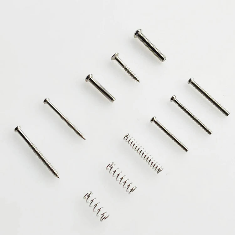 Wholesale  Standard Size Springs Mounting Screws Baseplate Screws Guitar Pickup Screws for Guitar Pickup Parts