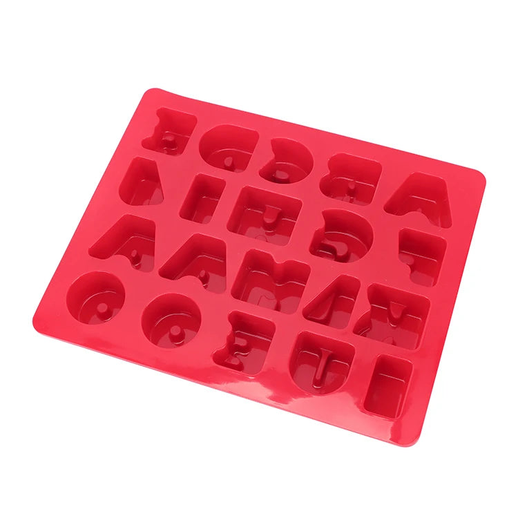 Custom Logo Multicolor Rectangle Food-grade Silicone Baking Mold 20 Cavity 3D Eco-Friendly Chocolate Cracker Cake OPP Bag