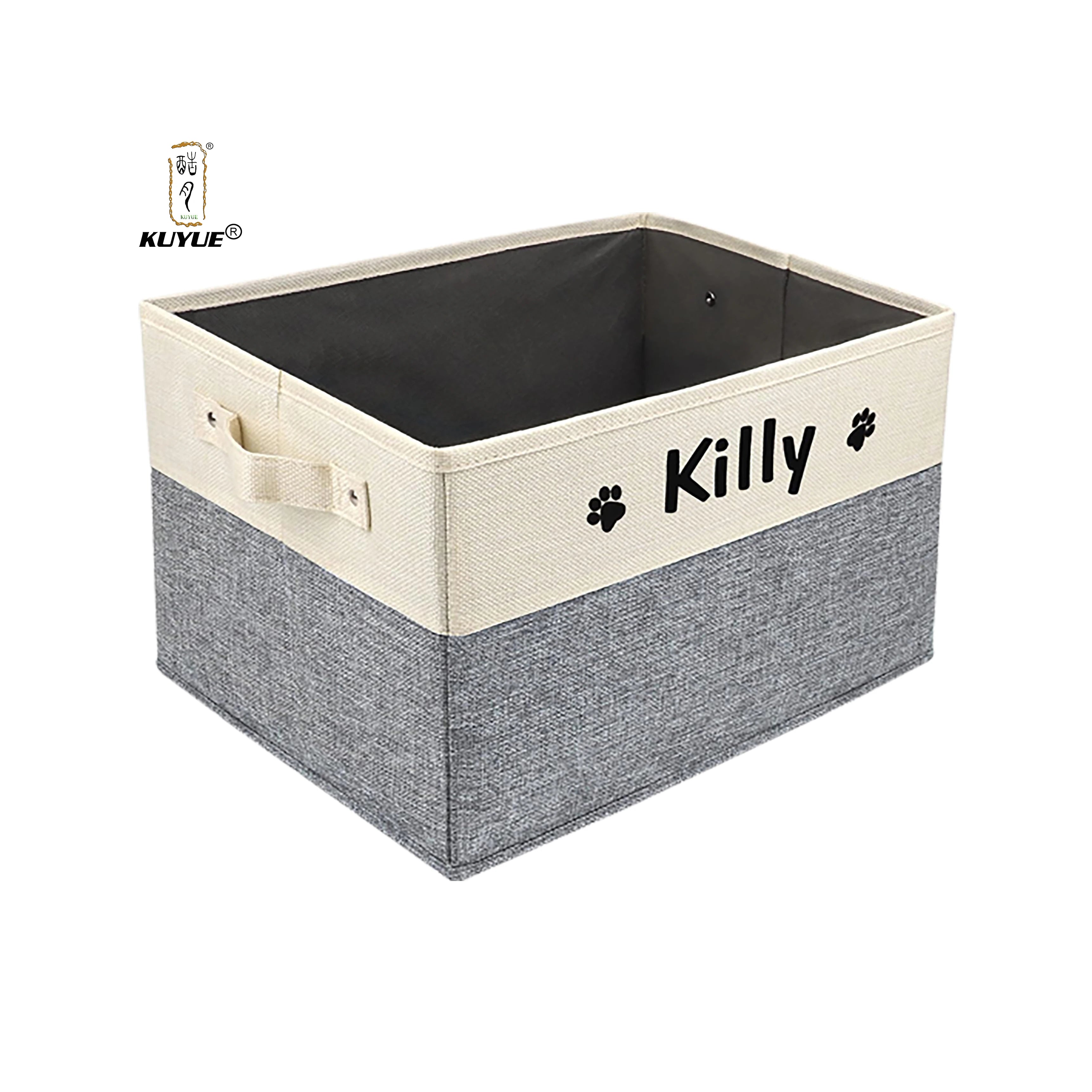 KUYUE  Foldable Storage Baskets Soft Cotton Fabric Empty Small Organizer Functional Design for Home Office Gifts