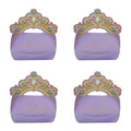 Purple Crown Shape Small Candy Treat Paper Box Gift Candy Chocolate Paper Box for Bridal Shower Anniversary Wedding Party Favor