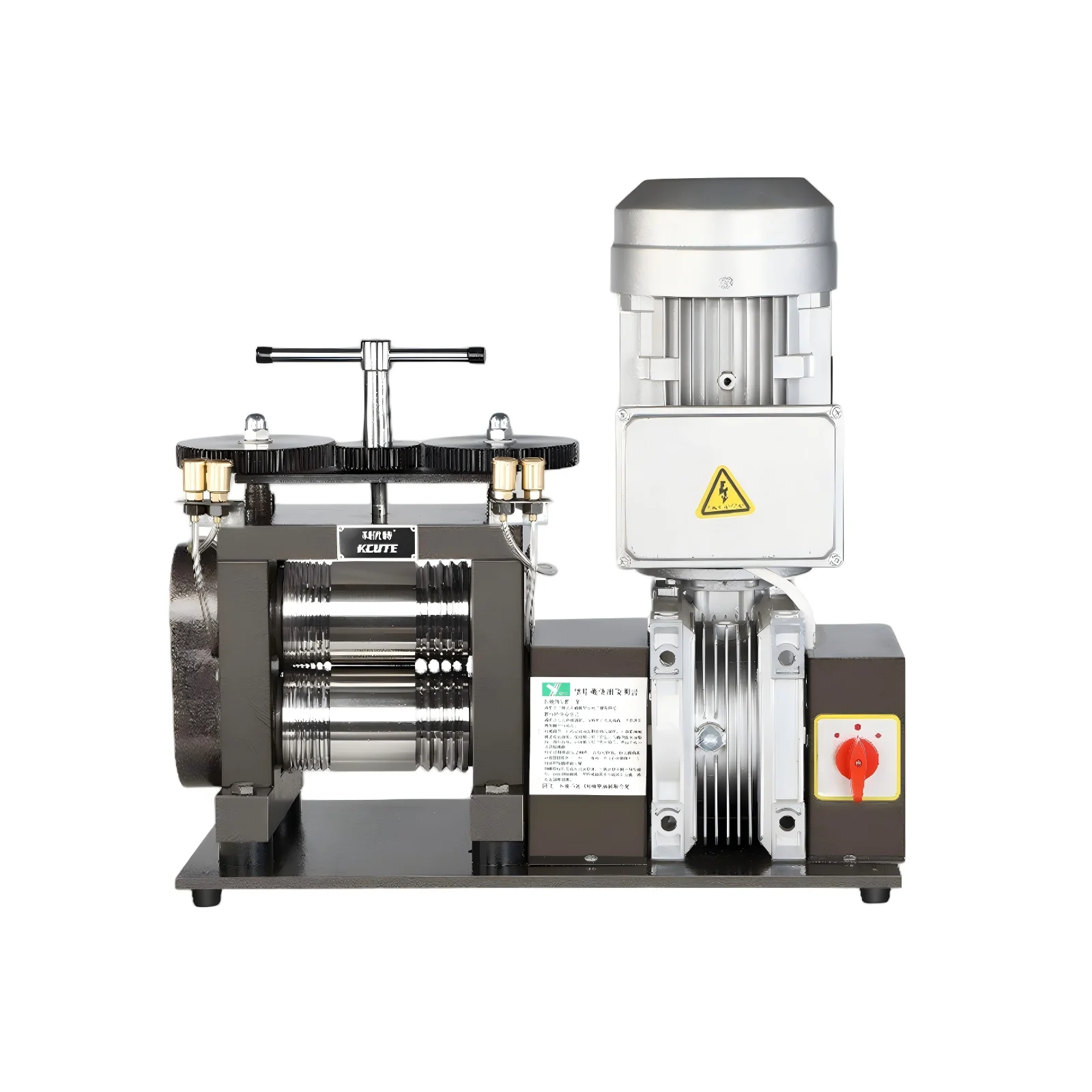 Boasta 3HP Jewelry Rolling Mill Vertical Type for Gold Silver Square and Wire and Flat Sheet Rolling 160mm