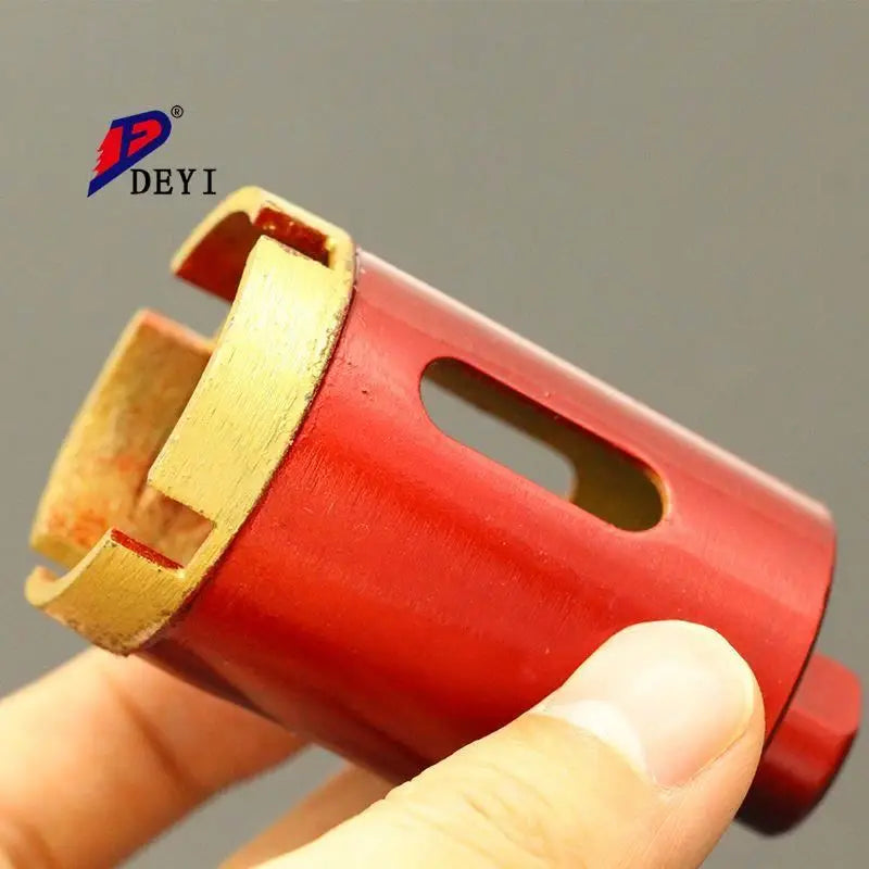 DEYI Portable Marble Concrete Porcelain Tile M14 10mm/15mm Diamond Tilting Hole Saw Kit Cutter Sintered Drill Bit Model DY-DB314