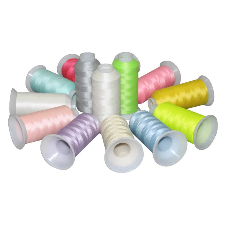 Colored Polyester High Light Quality Glow in the Dark Thread for Embroidery